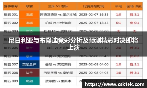 尼日利亚与布隆迪竞彩分析及预测精彩对决即将上演